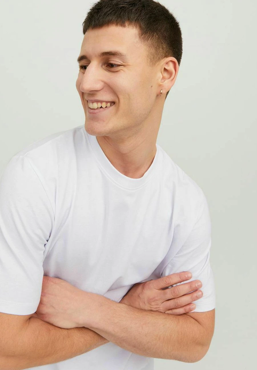 JACK&JONES Premium Dehnbares - T-Shirt Basic - White 4 JACK&JONES Premium Dehnbares - T-Shirt Basic - White - Afbeelding 4