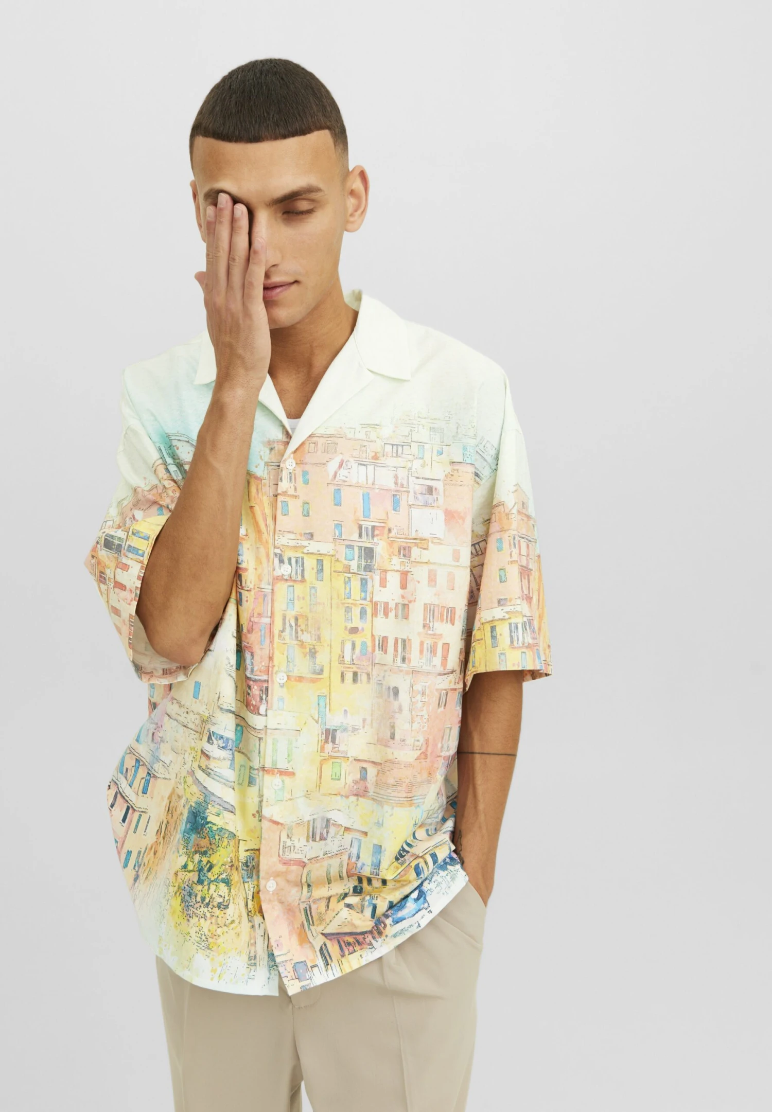 Jack & Jones Jorsorrento Resort Ka- Overhemd - White 4 Jack & Jones Jorsorrento Resort Ka- Overhemd - White - Afbeelding 4