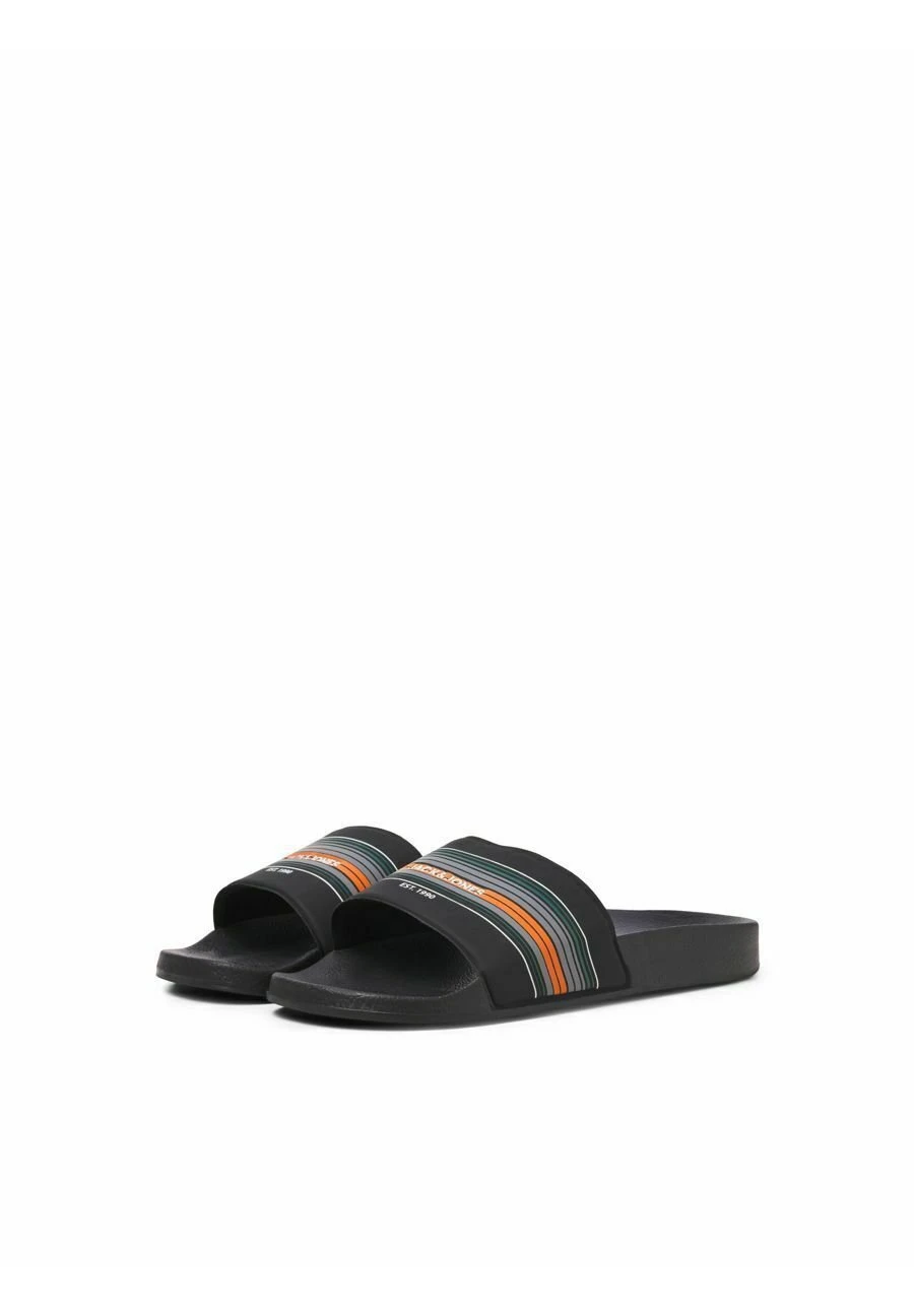 Jack & Jones Gestreifte - Badslippers - Anthracite 3 Jack & Jones Gestreifte - Badslippers - Anthracite - Afbeelding 3
