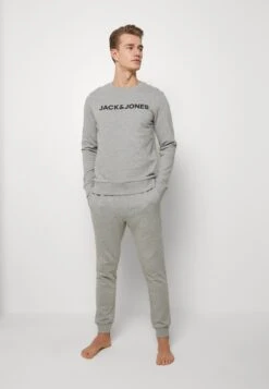 Jack & Jones Jaclounge - Pyjama - Light Grey Melange