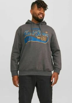 Jack & Jones JjelogoCol Noos Pls - Hoodie - Dark Grey Melange