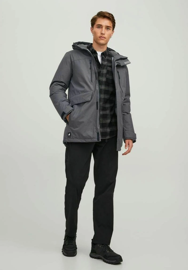 Jack & Jones Gefütterte - Parka - Asphalt 2 Jack & Jones Gefütterte - Parka - Asphalt - Afbeelding 2