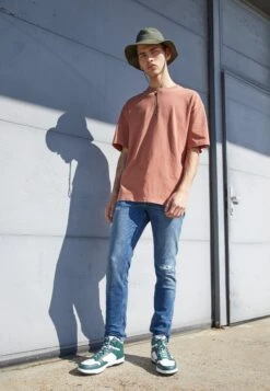 Jack & Jones Jjiglenn - Slim Fit Jeans - Blue Denim