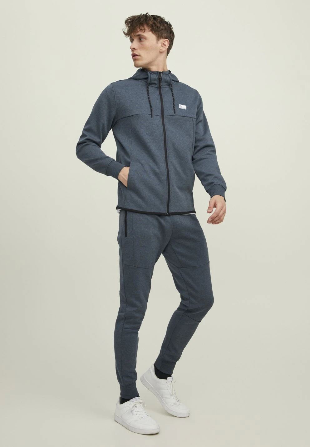 Jack & Jones Jcoair - Sweater Met Rits - Orion Blue 2 Jack & Jones Jcoair - Sweater Met Rits - Orion Blue - Afbeelding 2