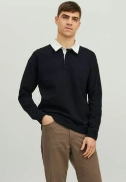Jack & Jones Langarm - Poloshirt - Black
