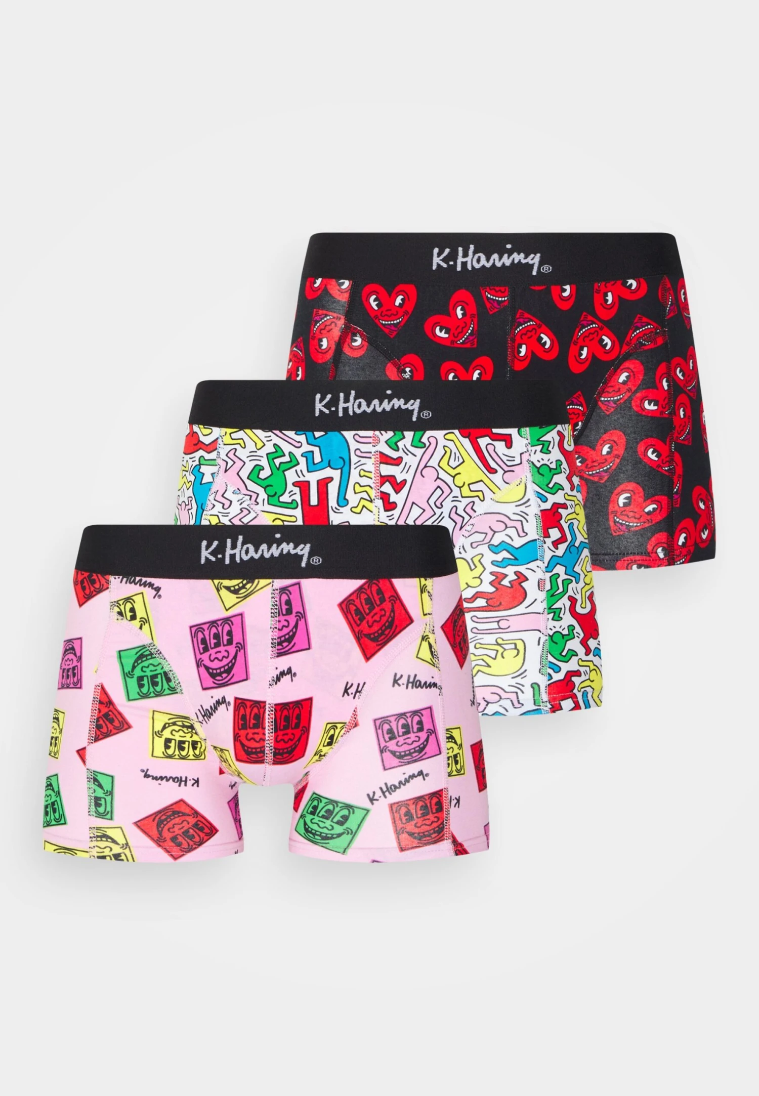 Jack & Jones Jackeith Haring Trunks 3 Pack - Onderbroeken - Prism Pink 5 Jack & Jones Jackeith Haring Trunks 3 Pack - Onderbroeken - Prism Pink - Afbeelding 5