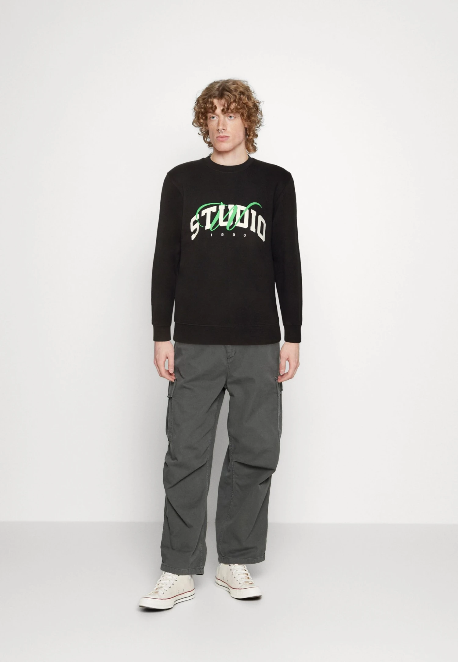 Jack & Jones Jorbrink Studio Crew Neck - Sweater - Black 2 Jack & Jones Jorbrink Studio Crew Neck - Sweater - Black - Afbeelding 2