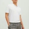 JACK&JONES Premium Kurzärmeliges - Poloshirt - Bright White