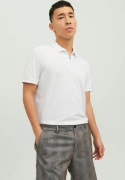 JACK&JONES Premium Kurzärmeliges - Poloshirt - Bright White