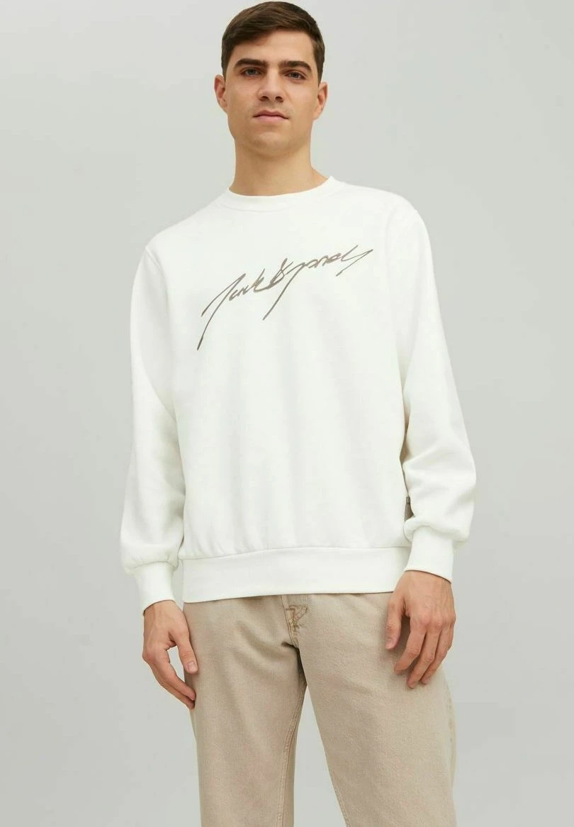 Jack & Jones Crew Neck - Sweater - Cloud Dancer 1 Jack & Jones Crew Neck - Sweater - Cloud Dancer