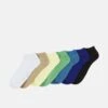 Jack & Jones Jacroman Short 7 Pack - Sokken - White/Silver-Coloured Lake Blue/Absinthe Green/Crockery/Pastel Yellow/Navy Blazer/Black