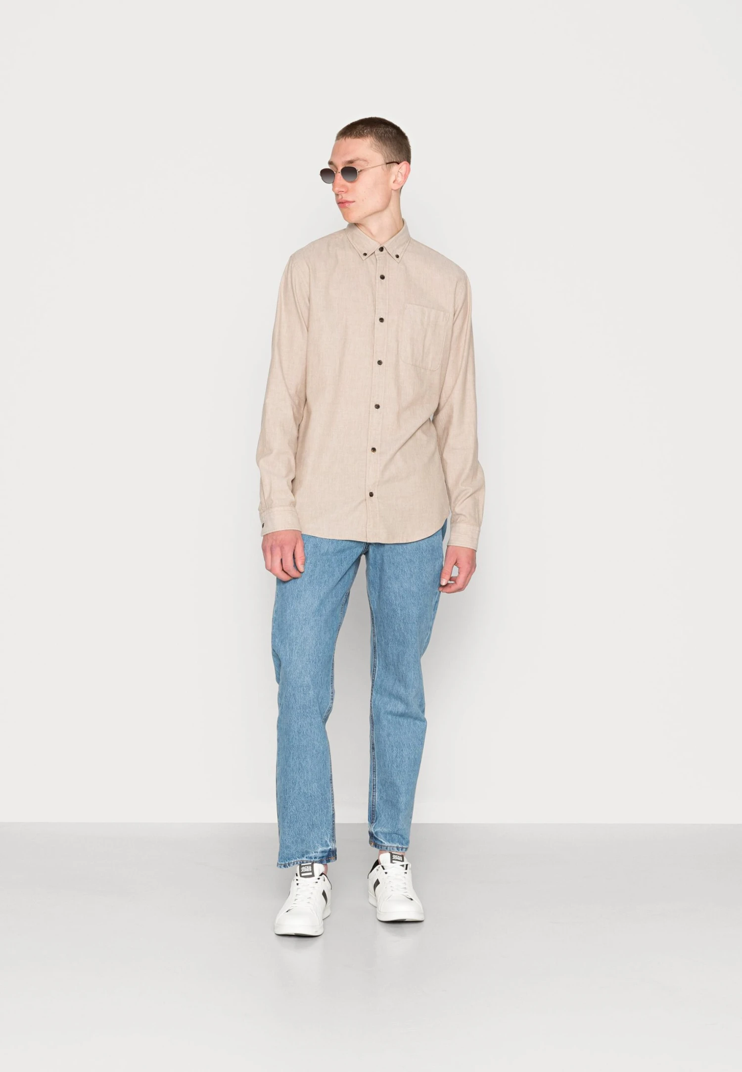 Jack & Jones Jjeclassic - Overhemd - Oatmeal 2 Jack & Jones Jjeclassic - Overhemd - Oatmeal - Afbeelding 2