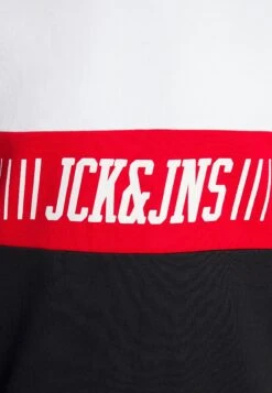 Jack & Jones Jjmateo Crew Neck - Sweater - White Detail/Black Bottom -Jack & Jones Verkoopwinkel a25f1d5819ae46fe89e38ce920fe1ed8