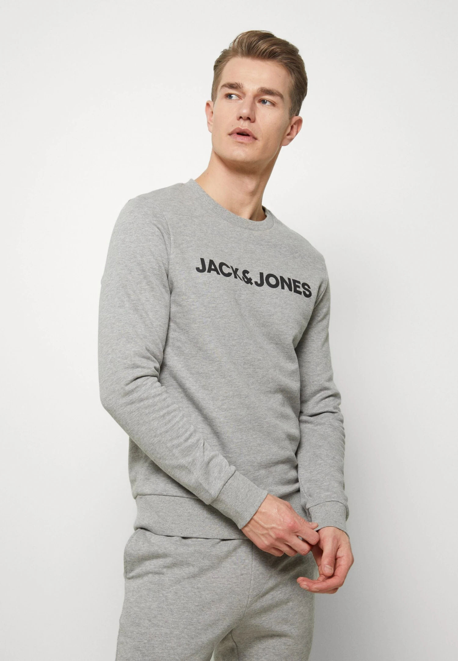 Jack & Jones Jaclounge - Pyjama - Light Grey Melange 2 Jack & Jones Jaclounge - Pyjama - Light Grey Melange - Afbeelding 2