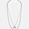 Jack & Jones Jacpride Necklace Unisex 2 Pack - Ketting - Silver/Coloured/Birch