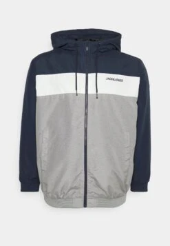 Jack & Jones Jjerush Hood - Windjack - Navy Blazer/White/Light Grey Melange 8 Jack & Jones Jjerush Hood - Windjack - Navy Blazer/White/Light Grey Melange -Jack & Jones Verkoopwinkel a9cc4aae0e84441aa4591a903f2652c6