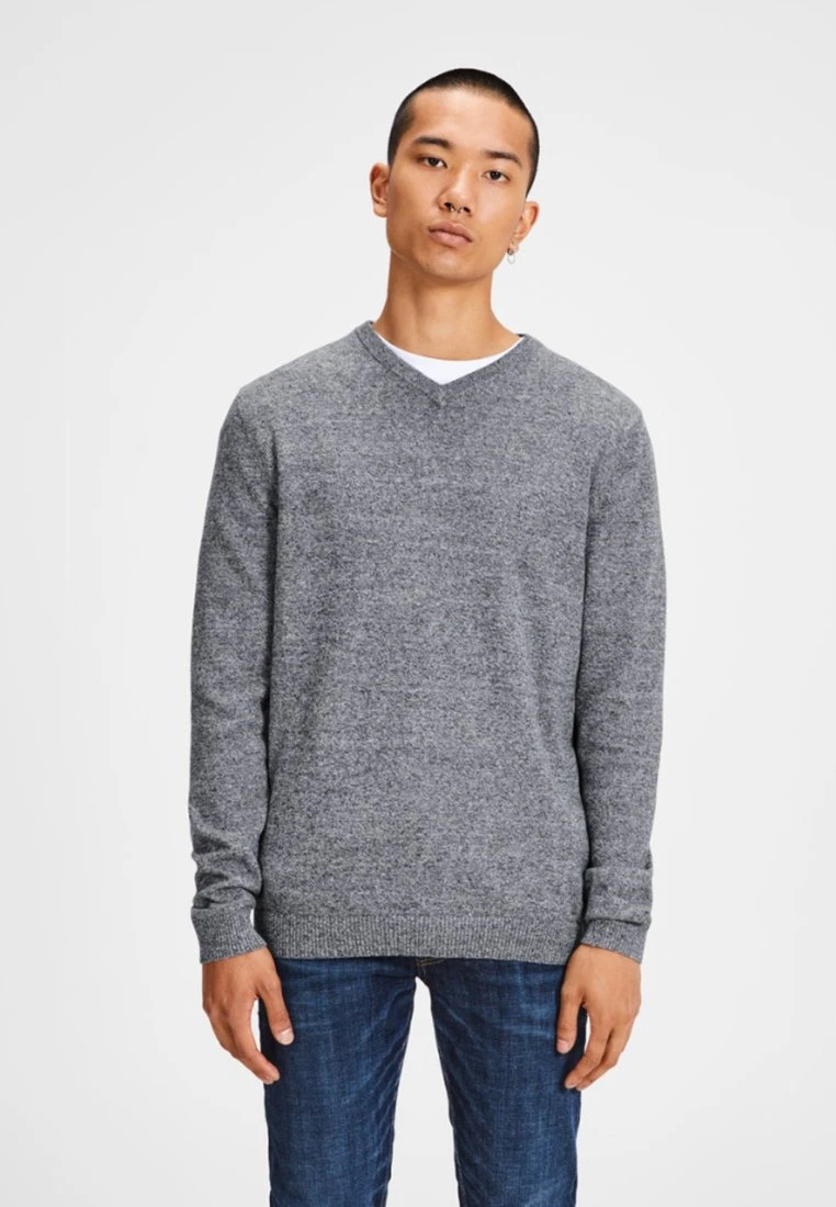 Jack & Jones Jjebasic- Trui - Grey 1 Jack & Jones Jjebasic- Trui - Grey
