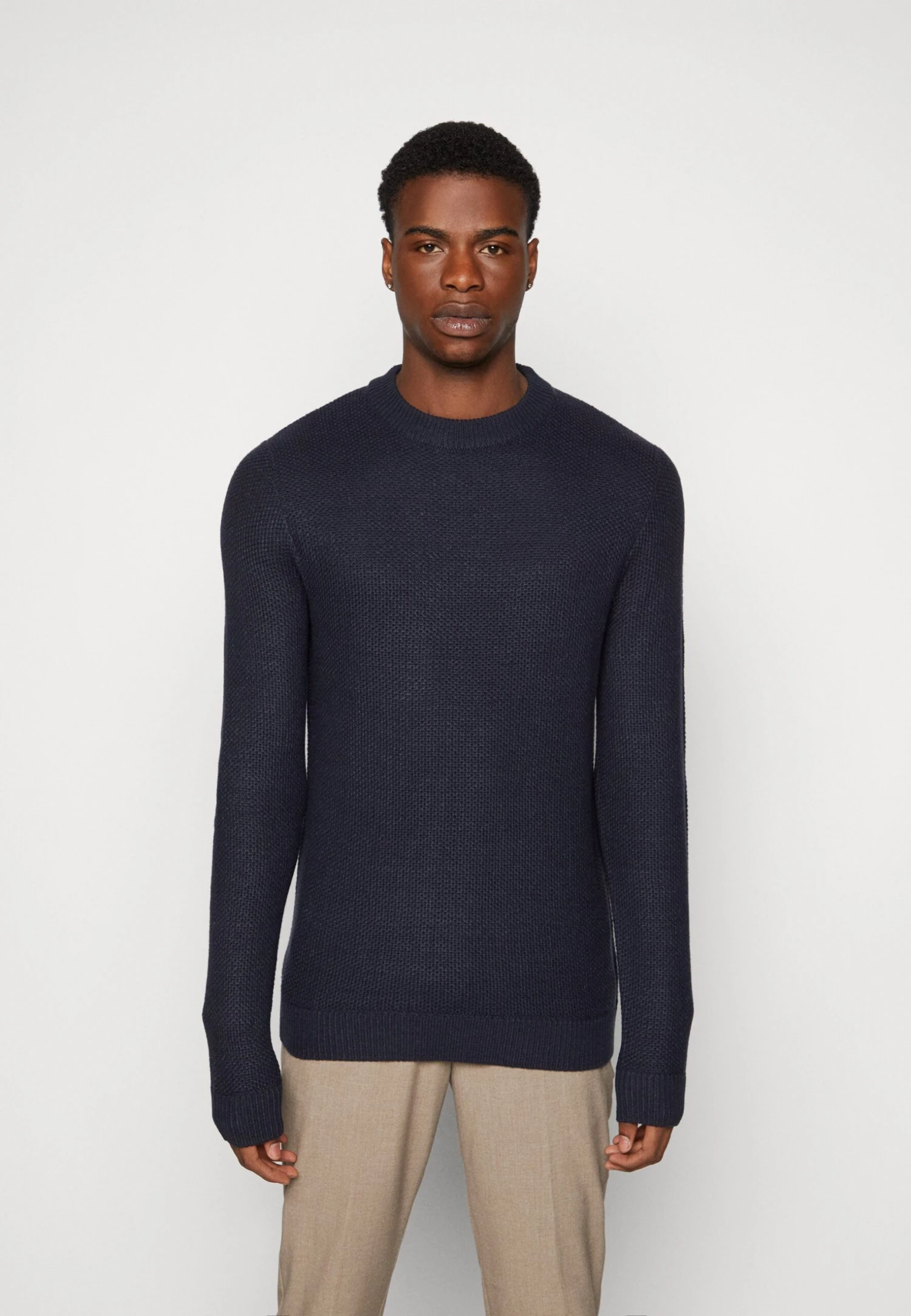 Jack & Jones Jorblake Crew Neck - Trui - Navy Blazer 1 Jack & Jones Jorblake Crew Neck - Trui - Navy Blazer