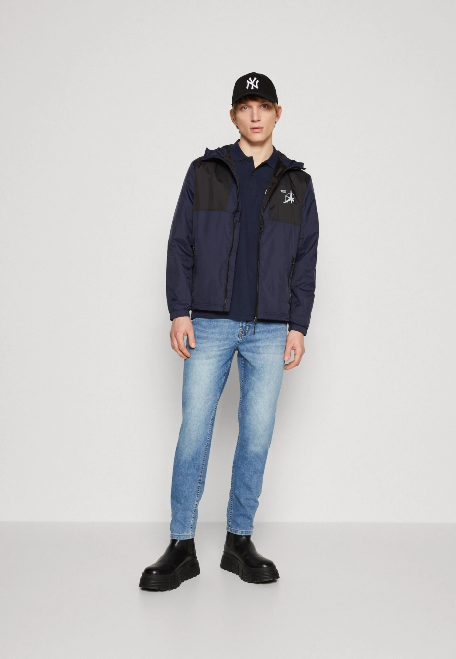 Jack & Jones Jcofilo Light Jacket - Windjack - Navy 2 Jack & Jones Jcofilo Light Jacket - Windjack - Navy - Afbeelding 2