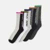Jack & Jones Jacathletic Logo Back 5 Pack - Sokken - Light Grey