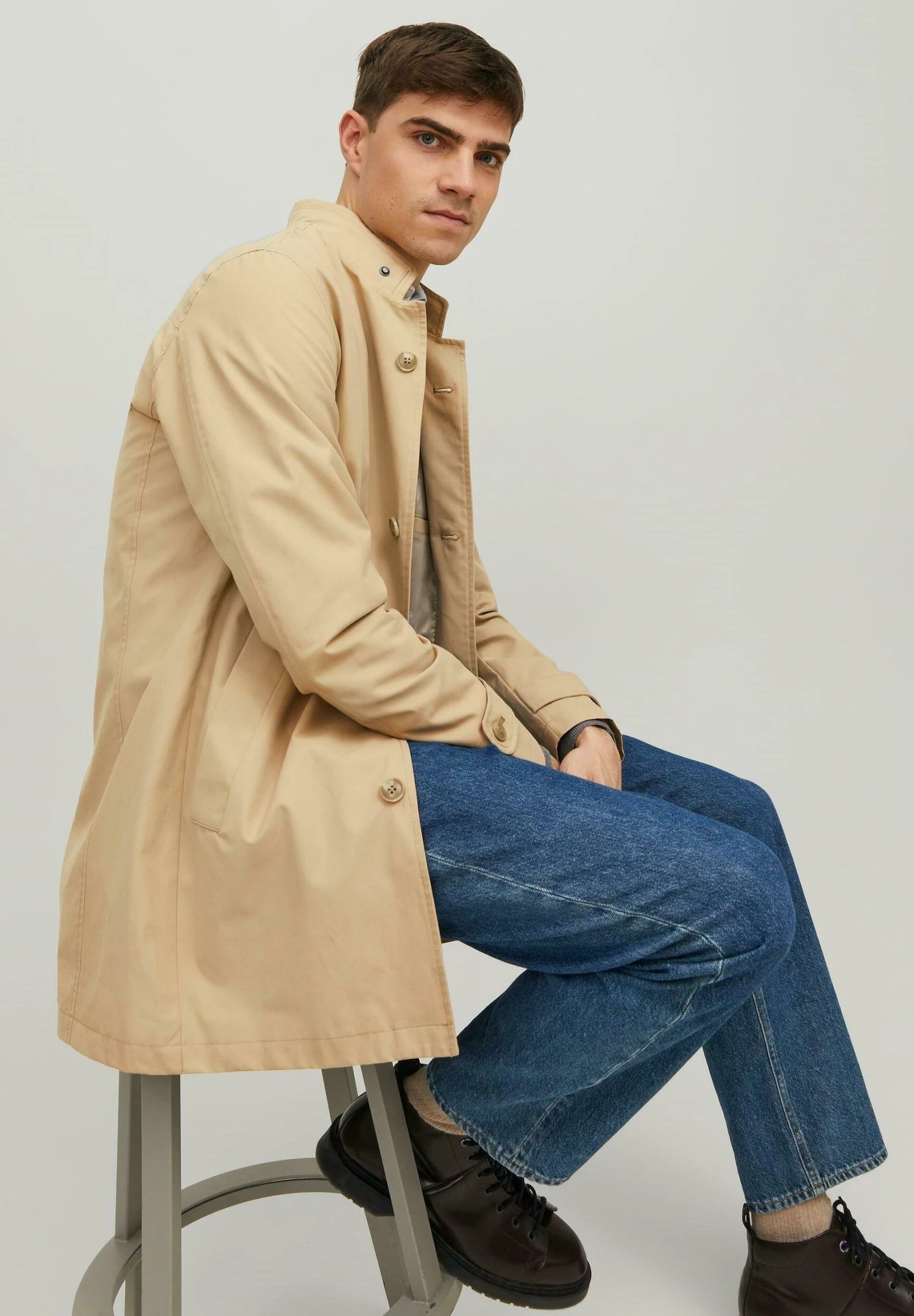 Jack & Jones Jprblacarl- Halflange Jas - Cornstalk 6 Jack & Jones Jprblacarl- Halflange Jas - Cornstalk - Afbeelding 6