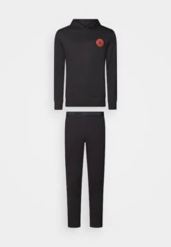 Jack & Jones Jacaaron Hood And Pants Set - Pyjama - Black