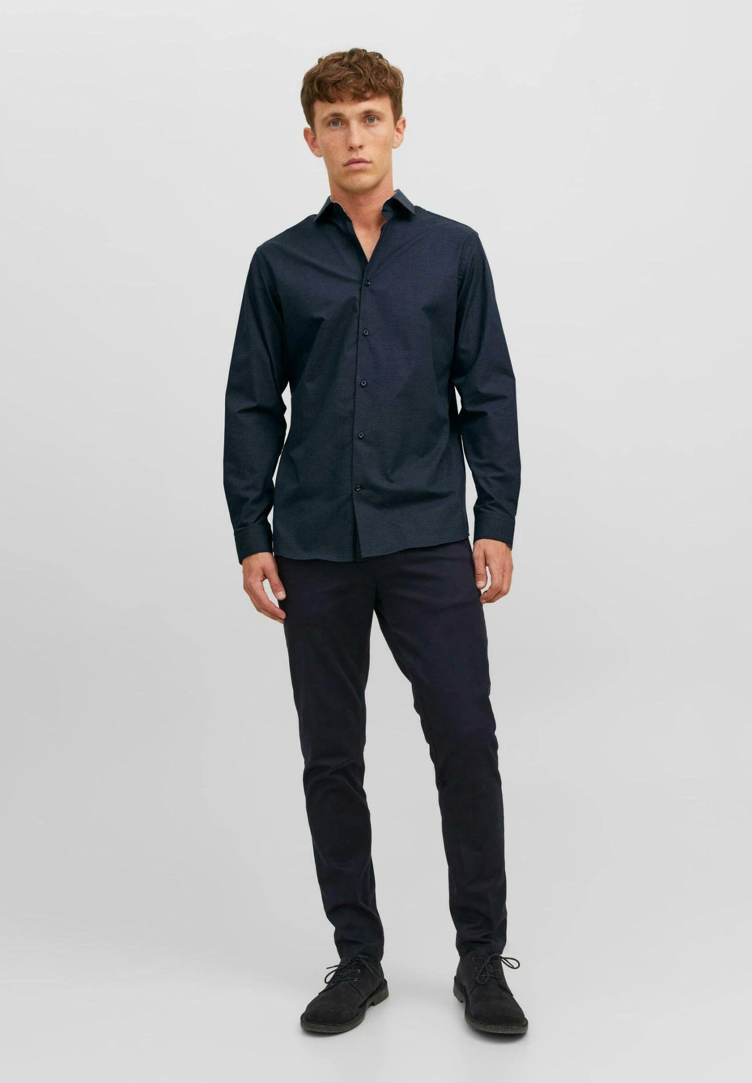 Jack & Jones Jprblaparker Detail L S Noos - Overhemd - Perfect Navy 2 Jack & Jones Jprblaparker Detail L S Noos - Overhemd - Perfect Navy - Afbeelding 2