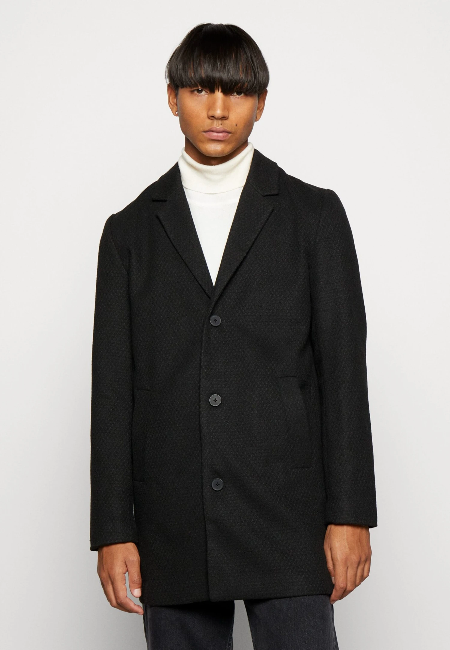 Jack & Jones Jjtoby Coat - Halflange Jas - Black 1 Jack & Jones Jjtoby Coat - Halflange Jas - Black