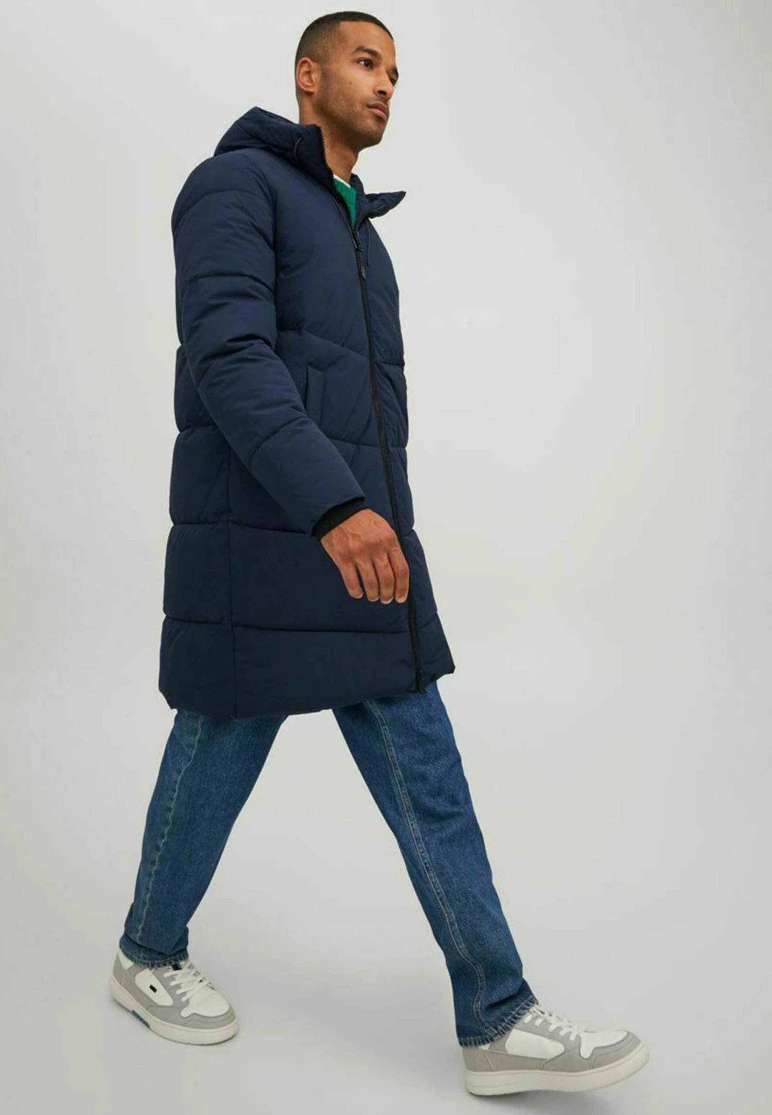 Jack & Jones Lange- Winterjas - Navy Blazer 6 Jack & Jones Lange- Winterjas - Navy Blazer - Afbeelding 6