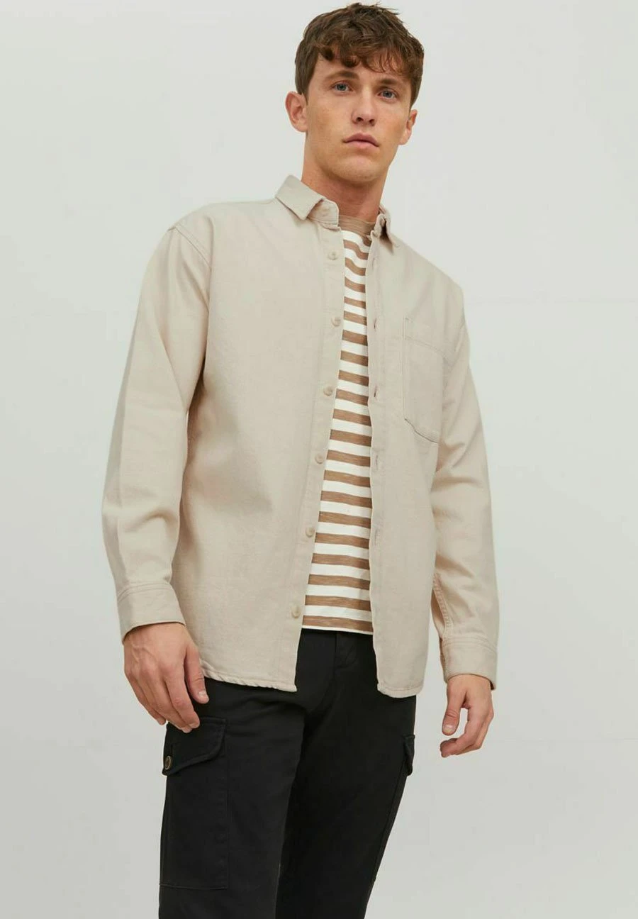 Jack & Jones Creek Ra 399 - Overhemd - Ecru 1 Jack & Jones Creek Ra 399 - Overhemd - Ecru