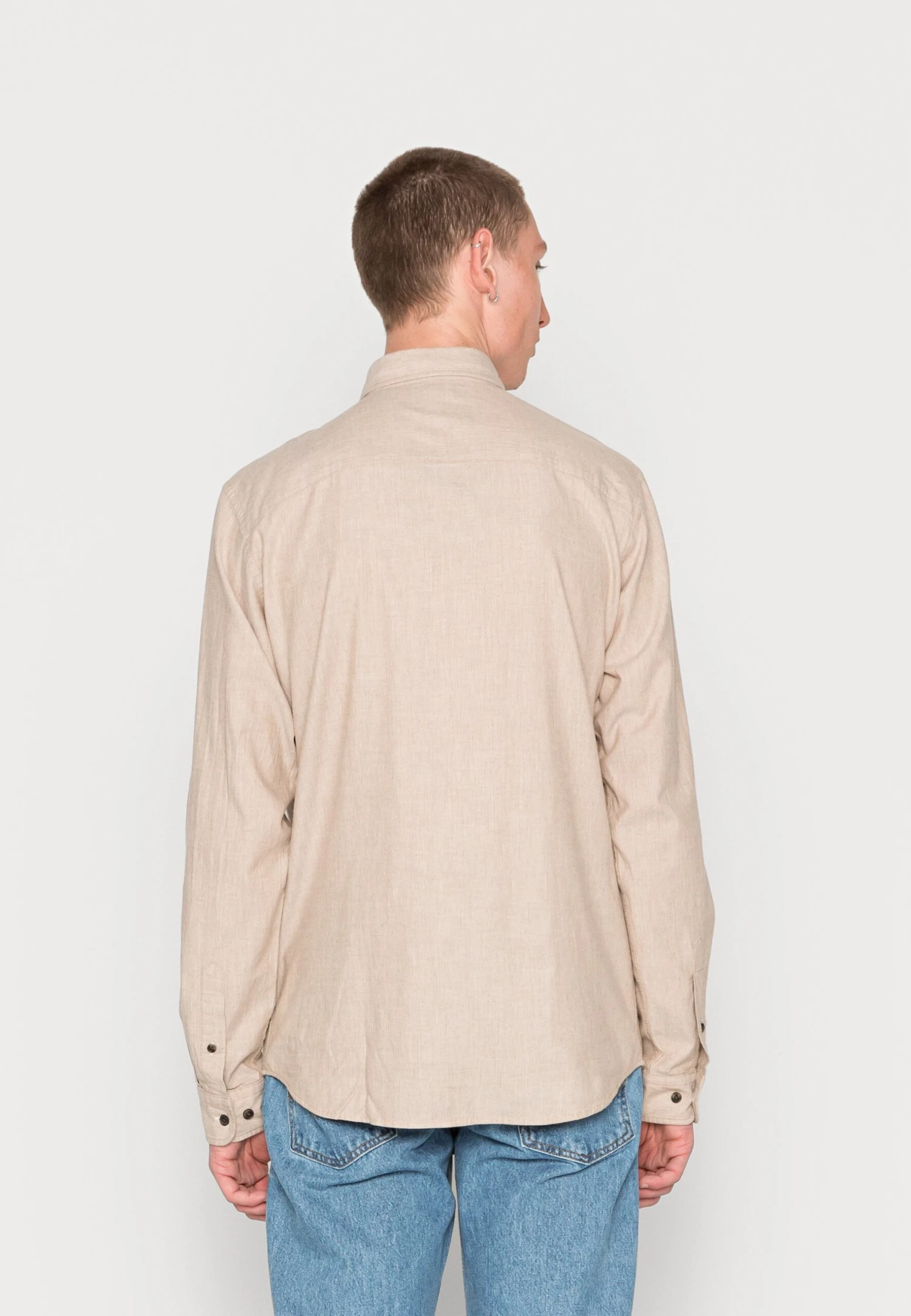 Jack & Jones Jjeclassic - Overhemd - Oatmeal 3 Jack & Jones Jjeclassic - Overhemd - Oatmeal - Afbeelding 3