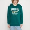 Jack & Jones Jjelogo Hood - Hoodie - Dark Green