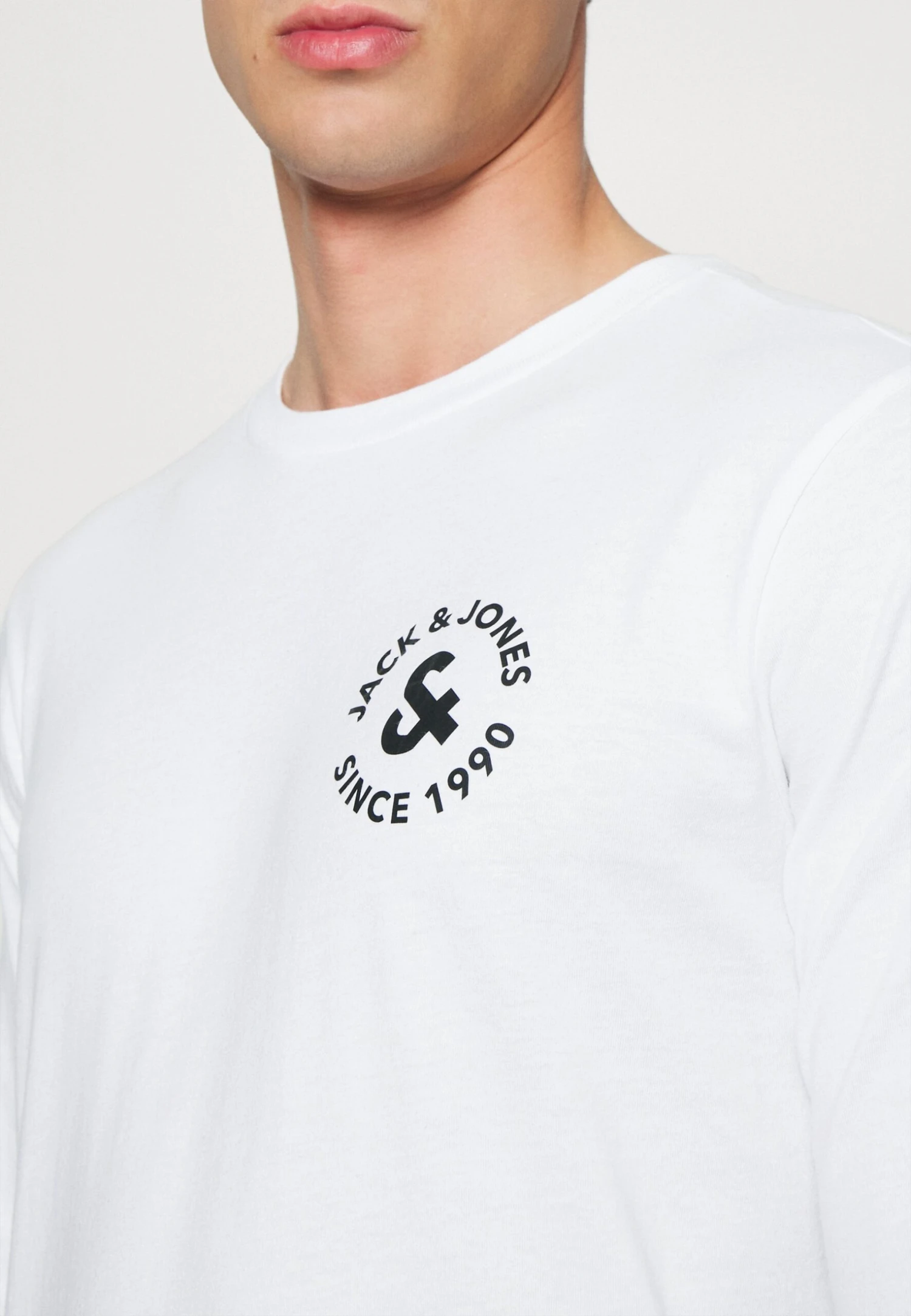 Jack & Jones Jacbasic Logo Tee And Lougepants Set - Pyjama - White/Black 6 Jack & Jones Jacbasic Logo Tee And Lougepants Set - Pyjama - White/Black - Afbeelding 6