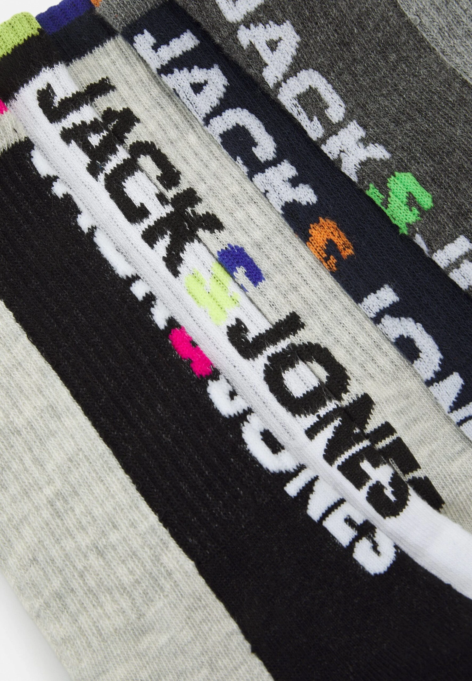 Jack & Jones Jacathletic Logo Back 5 Pack - Sokken - Light Grey 2 Jack & Jones Jacathletic Logo Back 5 Pack - Sokken - Light Grey - Afbeelding 2