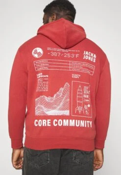 Jack & Jones Jcounseen Backprint Hood - Hoodie - Rosewood -Jack & Jones Verkoopwinkel bdb759b94acf43e2966263769eaeff2e