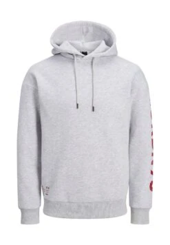 Jack & Jones Jcomono Hood - Hoodie - Light Grey Melange