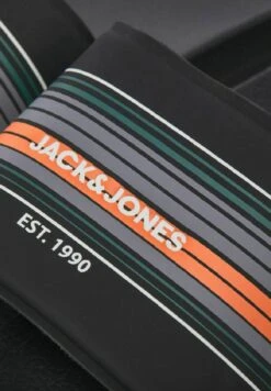 Jack & Jones Gestreifte - Badslippers - Anthracite 13 Jack & Jones Gestreifte - Badslippers - Anthracite -Jack & Jones Verkoopwinkel c1322672ac654a7680013e2e68775e47