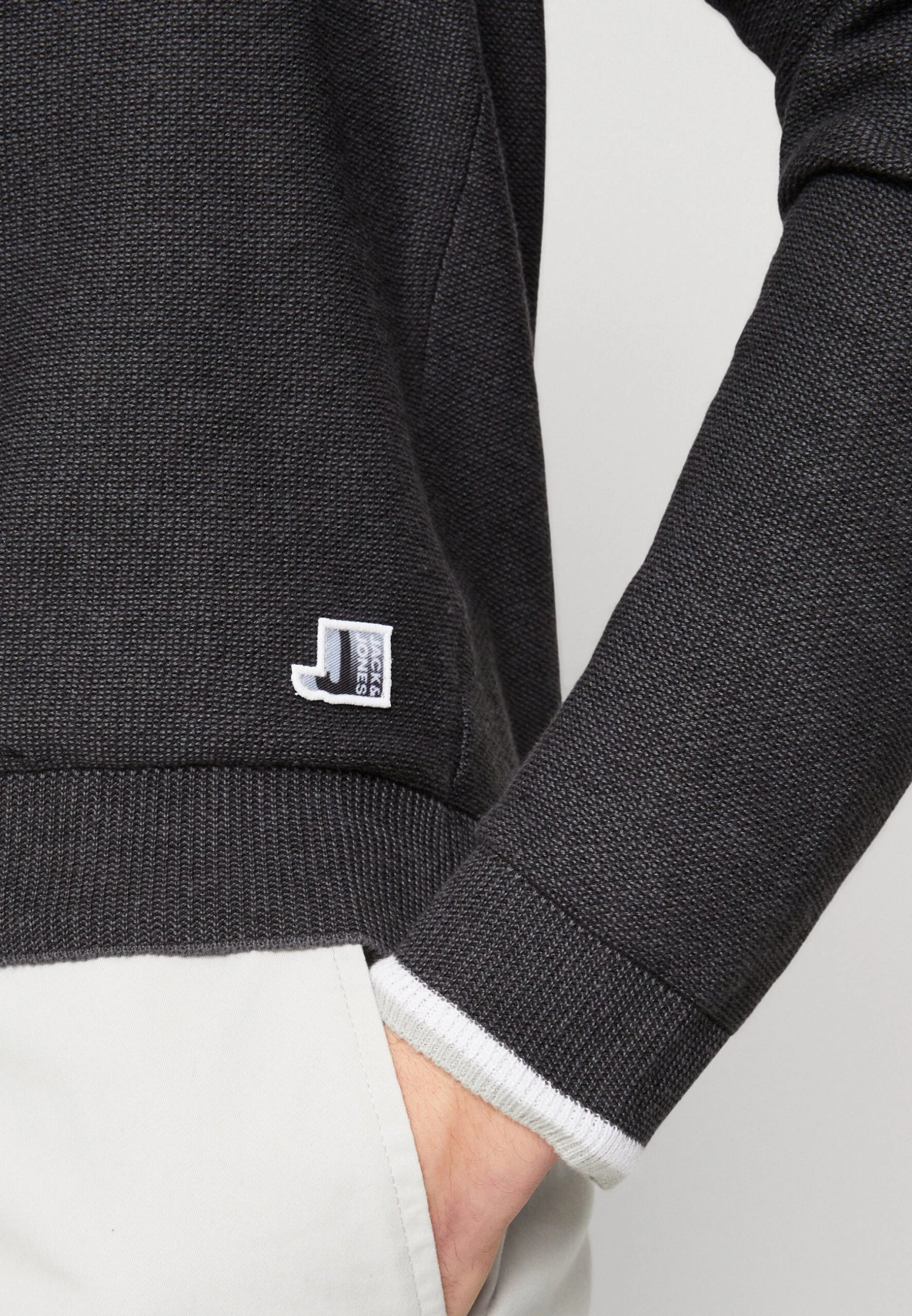 Jack & Jones Jcologan Spring Crew Neck - Trui - Asphalt 6 Jack & Jones Jcologan Spring Crew Neck - Trui - Asphalt - Afbeelding 6