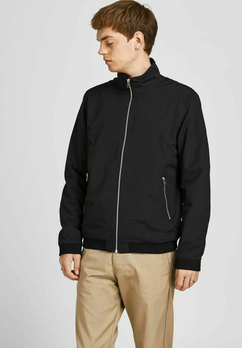 Jack & Jones Jjerush Harrington- Bomberjacks - Black 1 Jack & Jones Jjerush Harrington- Bomberjacks - Black