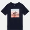 Jack & Jones Junior Jjgem Tee Crew Neck - T-Shirt Print - Navy/Red