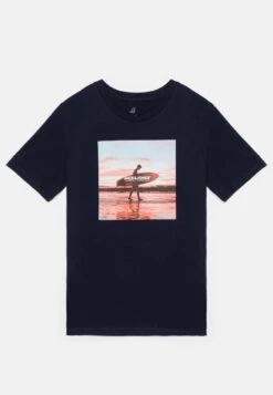 Jack & Jones Junior Jjgem Tee Crew Neck - T-Shirt Print - Navy/Red