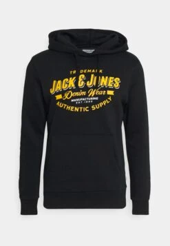 Jack & Jones Jjelogo Hood - Hoodie - Black