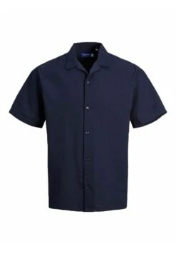 Jack & Jones Kurzarm Seersucker - Overhemd - Navy Blazer -Jack & Jones Verkoopwinkel c7a9bca0ef0049cfa6a60479544f4cea