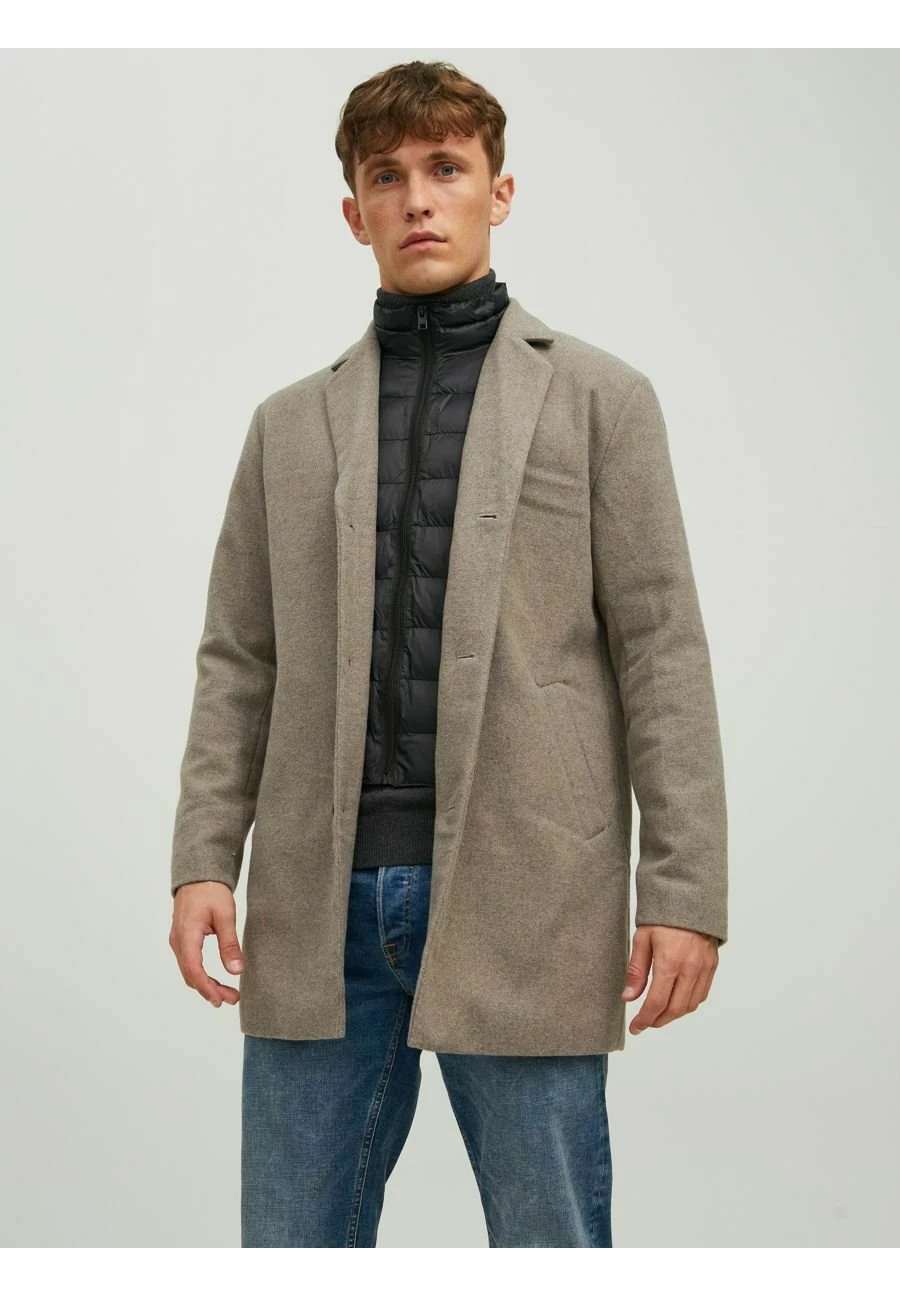 JACK&JONES Premium Jjtommy Insert Coat - Mantel - Greige 1 JACK&JONES Premium Jjtommy Insert Coat - Mantel - Greige