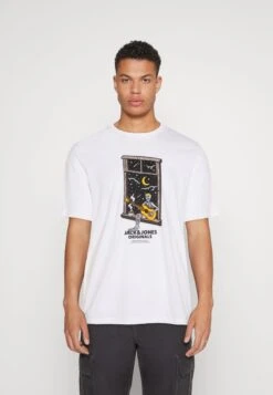 Jack & Jones Jorafterlife Tee Ss Crew Neck Sn - T-Shirt Print - Bright White
