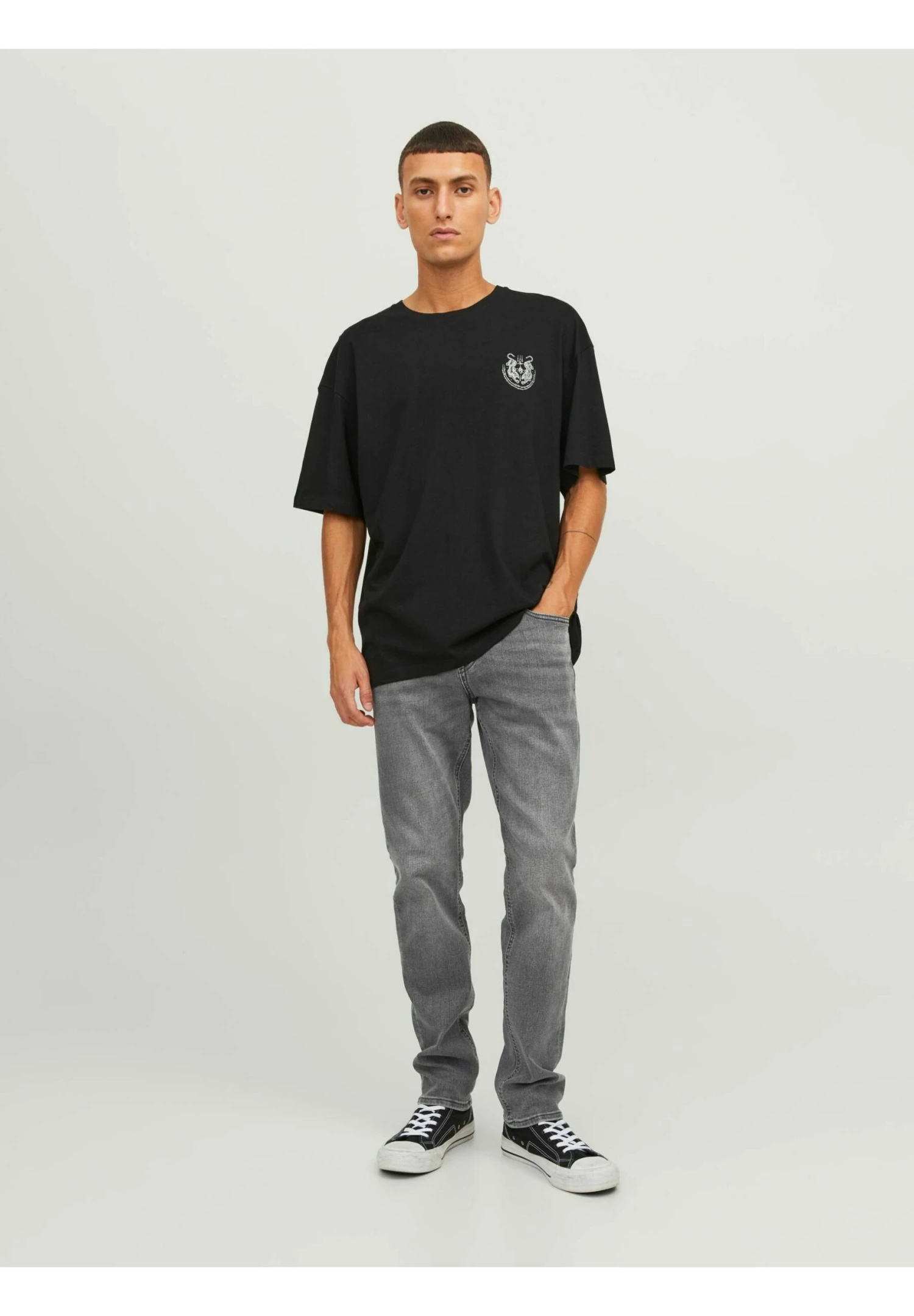 Jack & Jones Glenn Original Sq - Slim Fit Jeans - Black Denim 2 Jack & Jones Glenn Original Sq - Slim Fit Jeans - Black Denim - Afbeelding 2