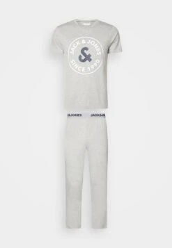 Jack & Jones Jacaaron Tee And Pants Set - Pyjama - Light Grey