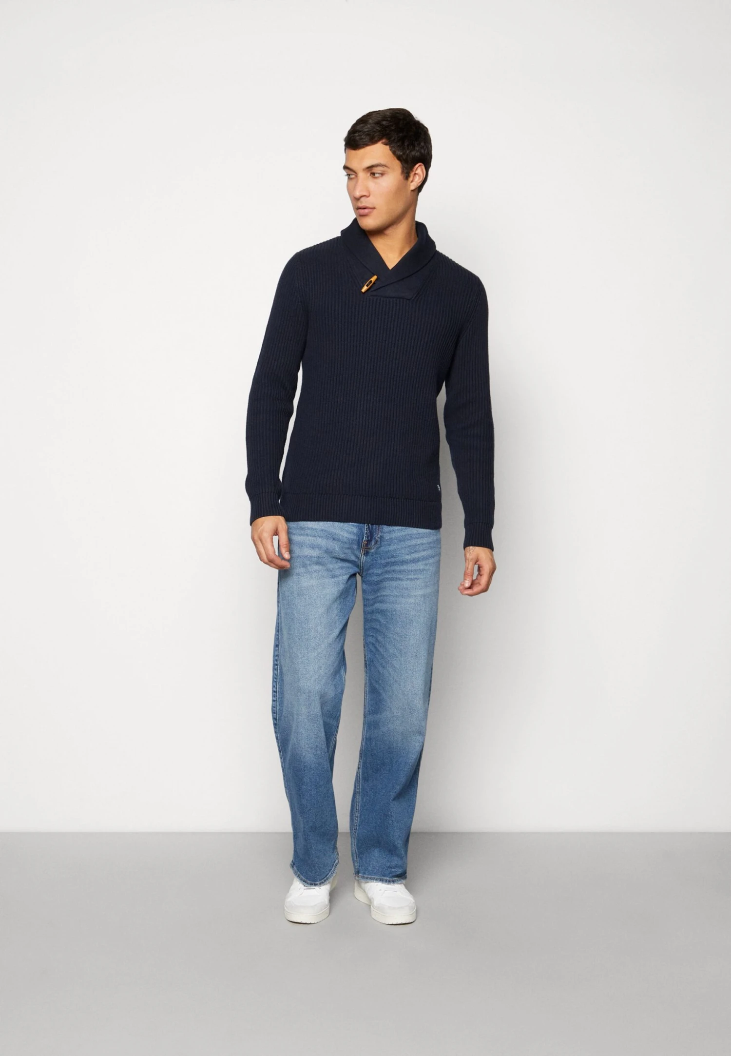 JACK&JONES Premium Jprblucharles Shawl Neck - Trui - Navy Blazer 2 JACK&JONES Premium Jprblucharles Shawl Neck - Trui - Navy Blazer - Afbeelding 2