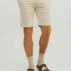 Jack & Jones Regular Fit Mit Stretch-Anteil Modell 'Phil' - Shorts - Oatmeal