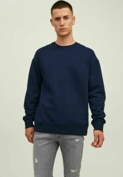 Jack & Jones Jjestar Basic Crew Neck - Sweater - Navy Blazer
